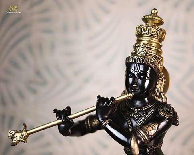 Lord Krishna Brass Statue