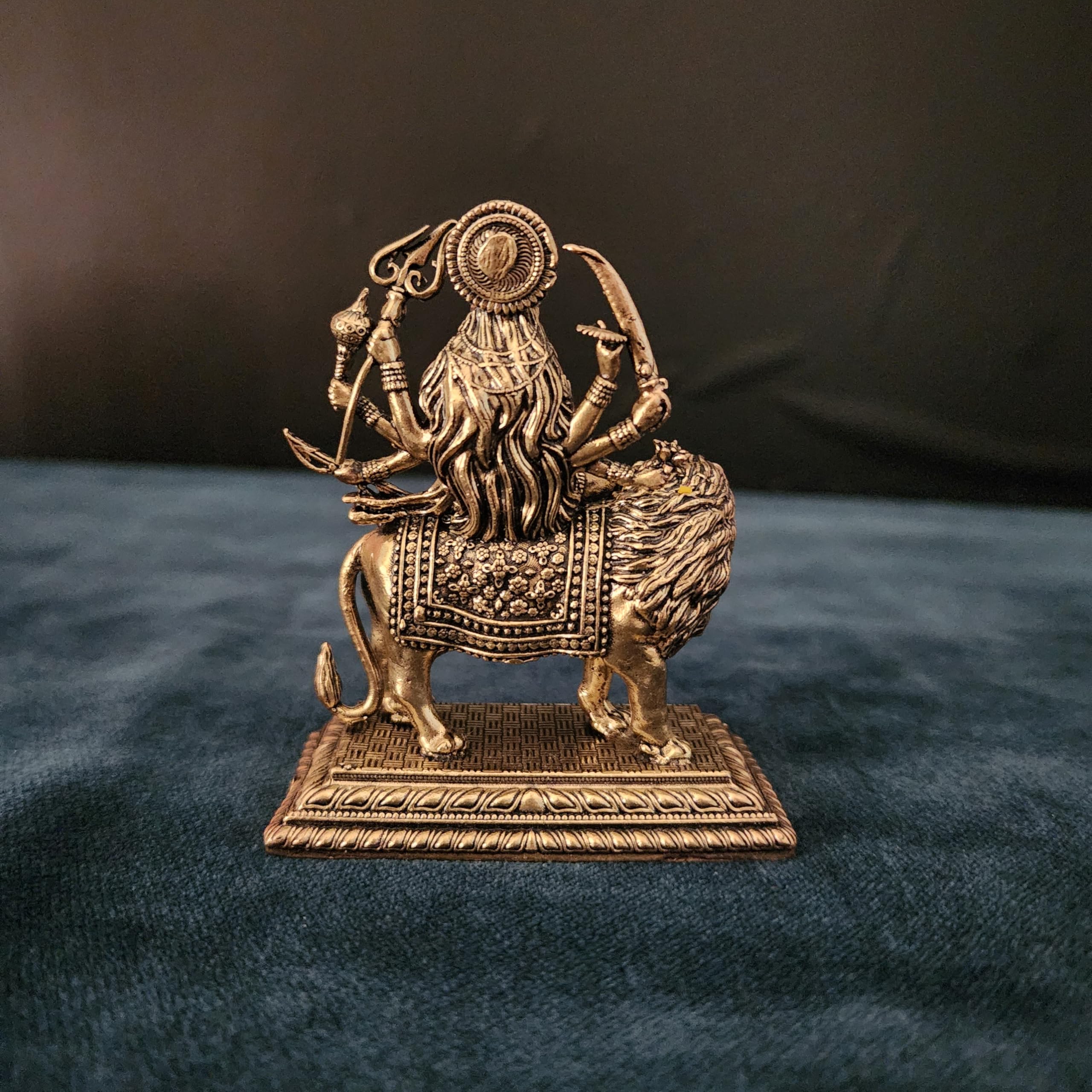 Goddess Durga Statue On Lion 3.5 Inch (130 gram)