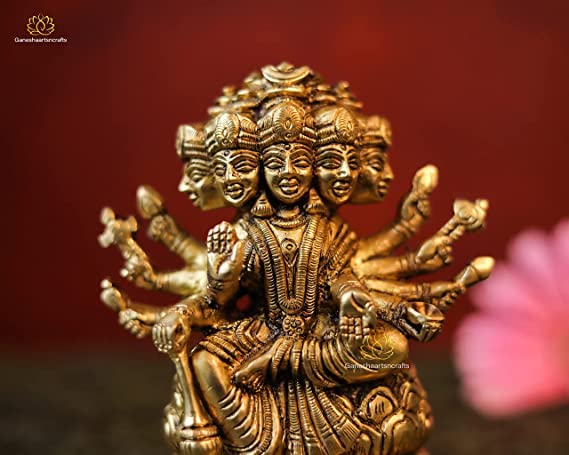 Brass Gayatri Statue