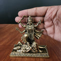 Goddess Brass Kali Idol Premium Brass 4 Inch Maa Kalika murti