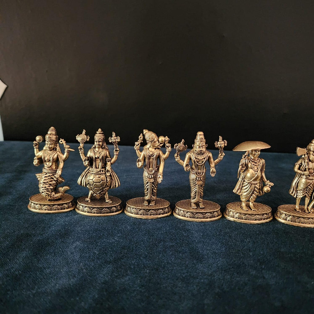  Premium Brass Lord Dashavatar of Lord Vishnu Handmade Statue