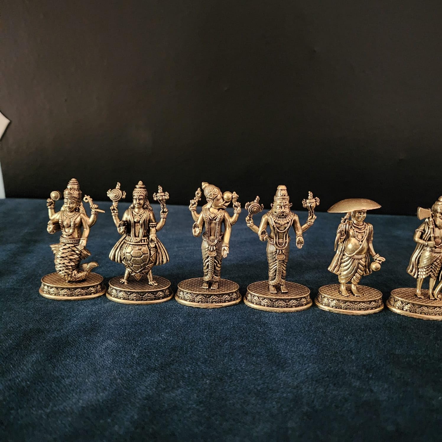  Premium Brass Lord Dashavatar of Lord Vishnu Handmade Statue
