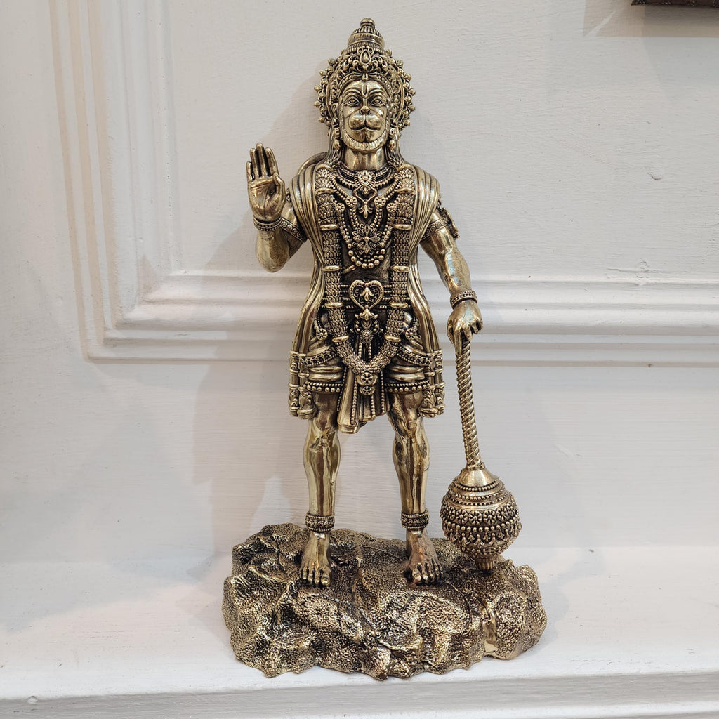 Premium Brass 12 inch Hanuman Ji Standing Statue
