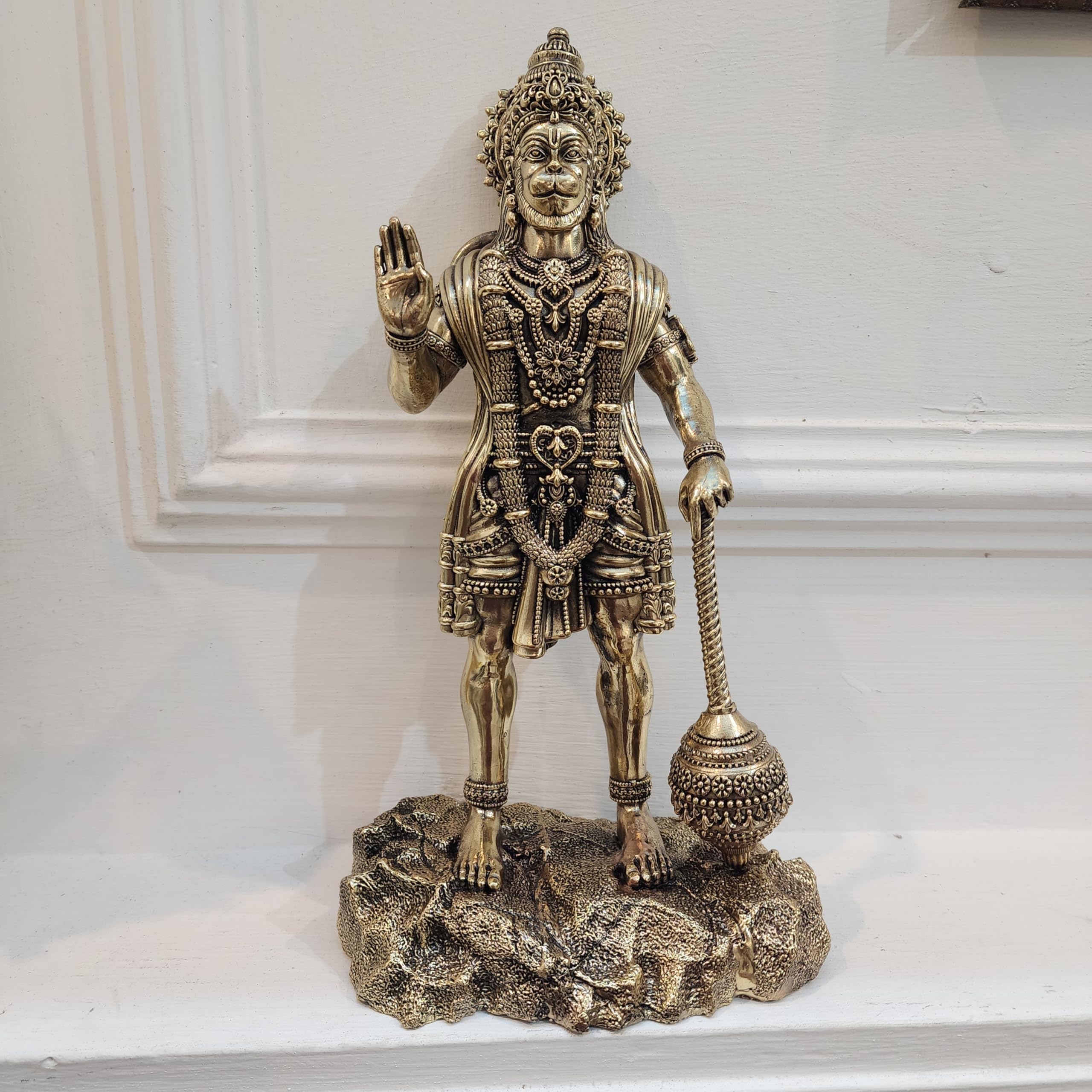 Premium Brass 12 inch Hanuman Ji Standing Statue