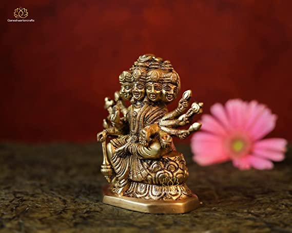 Brass Gayatri Statue