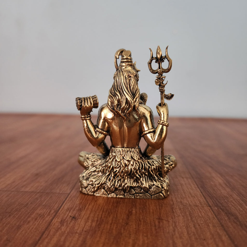 3 inch shiva statue premium brass | mahadev shiv shankar | meditation pose