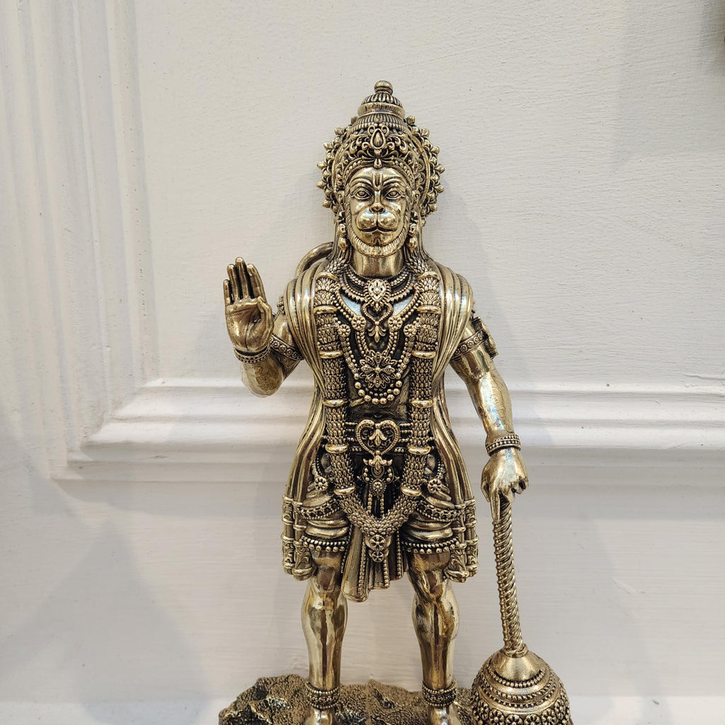 Premium Brass 12 inch Hanuman Ji Standing Statue