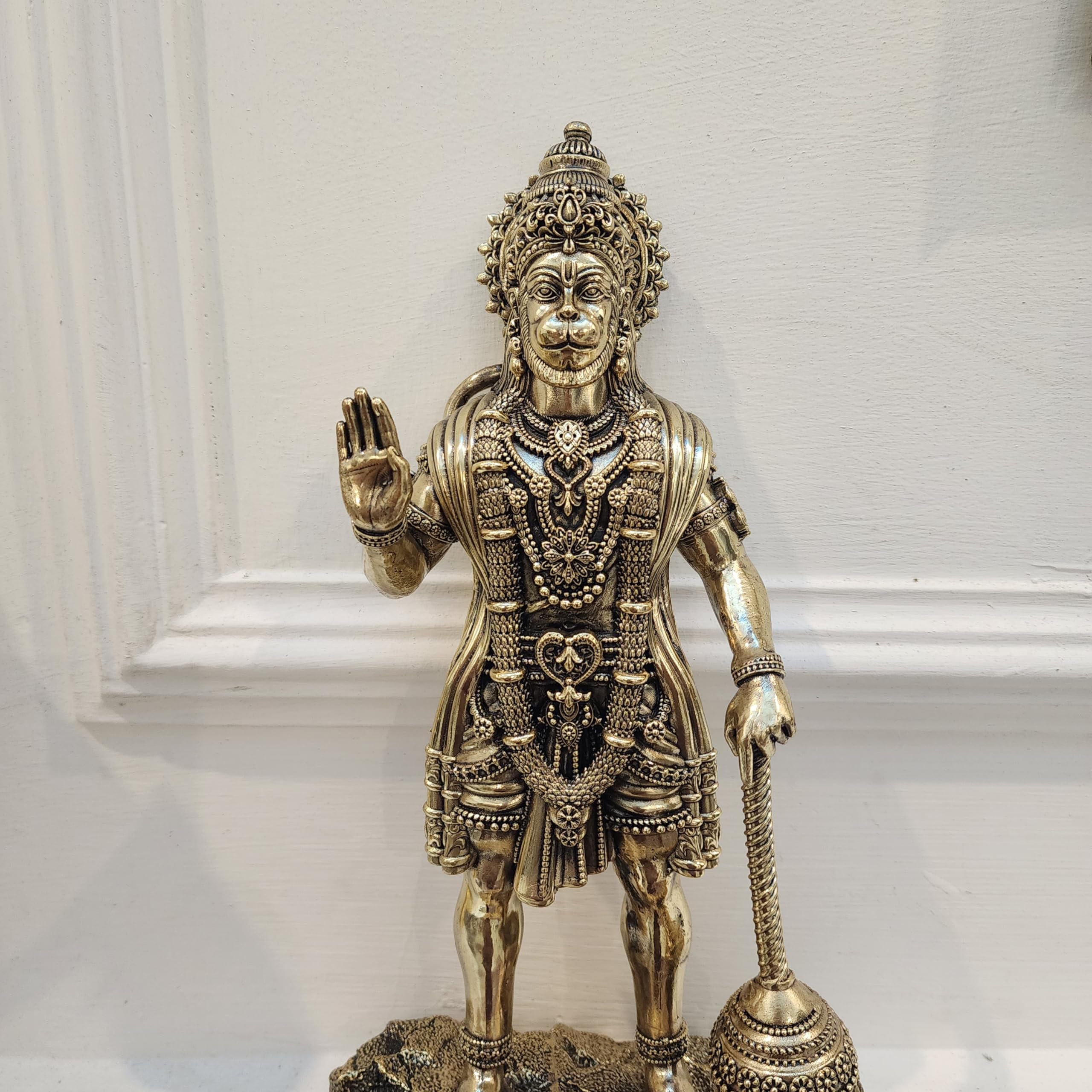 Premium Brass 12 inch Hanuman Ji Standing Statue