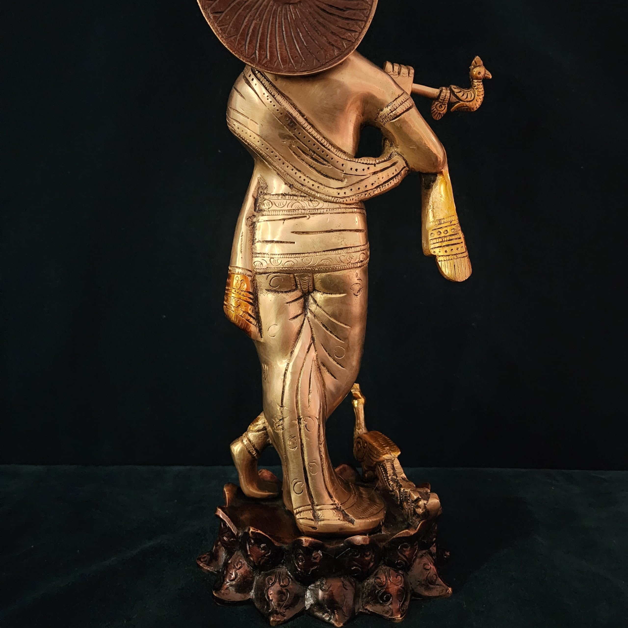 Lord Krishna Statue 16 inch Double Tone Finished