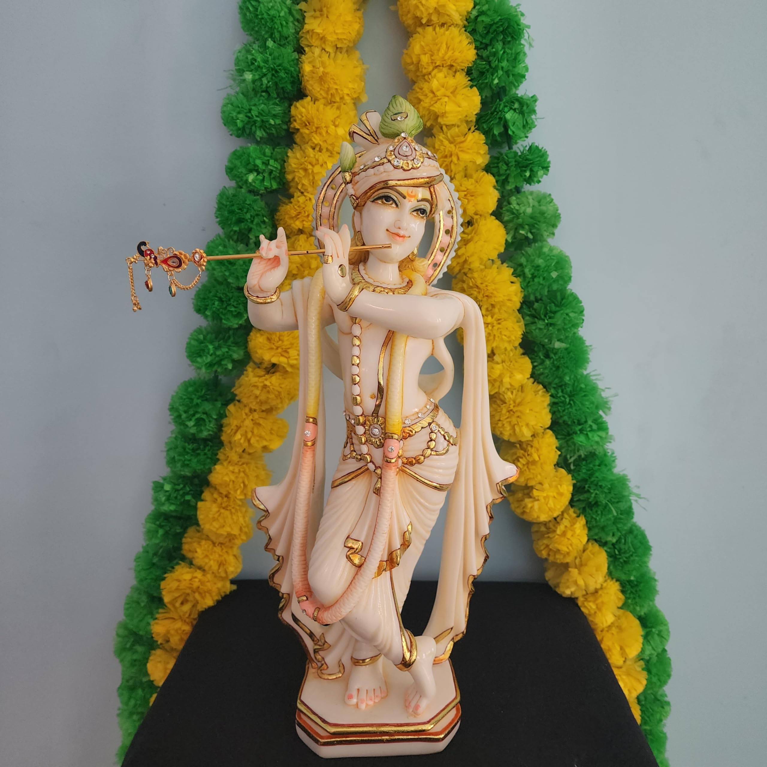 Lord Murli Manohar Krishna Ji Culture Marble Statue