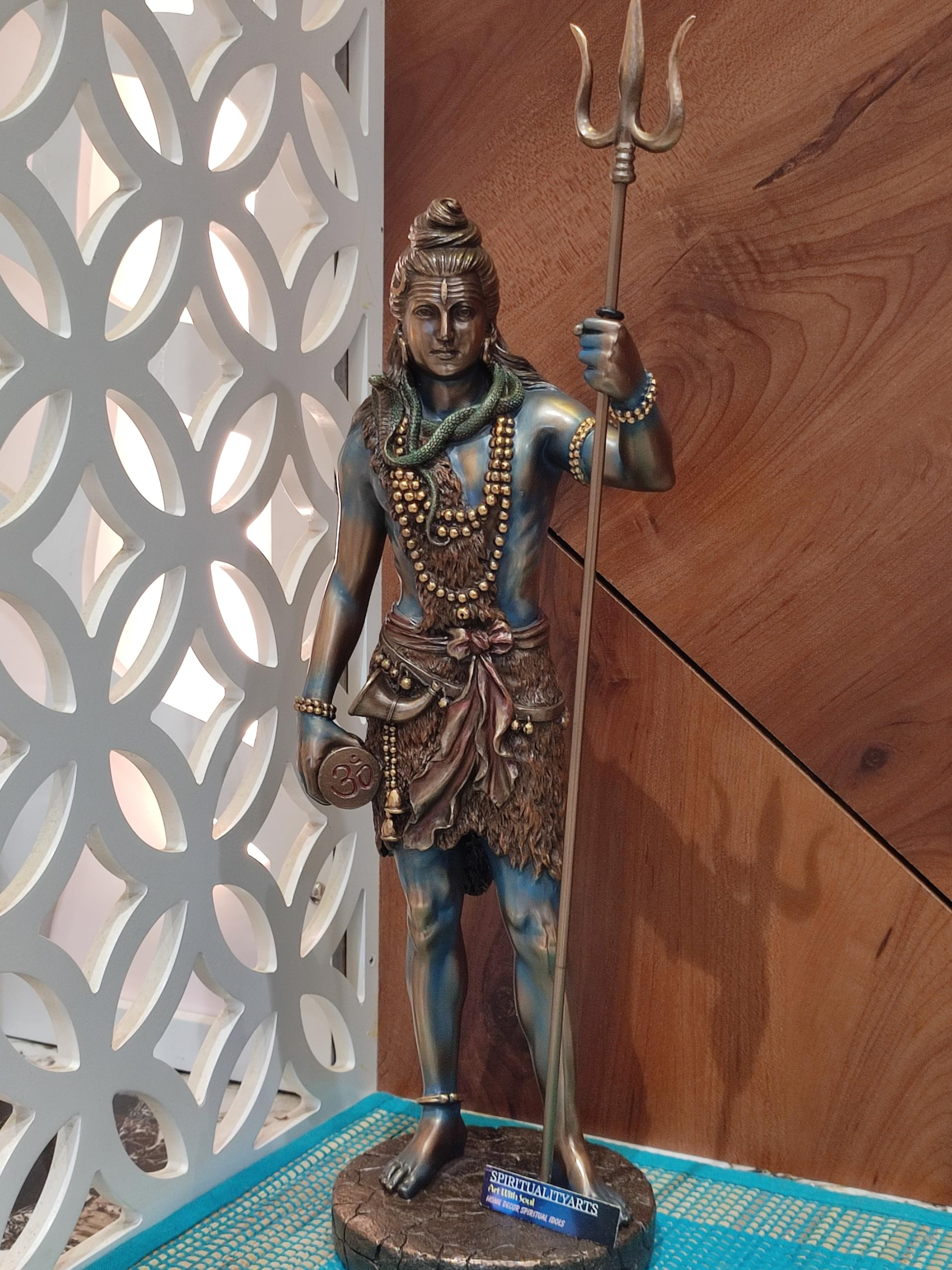 Lord Shiva Statue 20 Inch Bonded Bronze Standing Shiv Shankar Idol