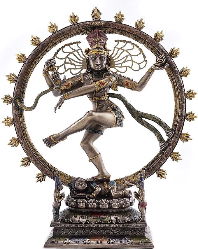 Lord Nataraja Statue 10 INCH Bronze Finished Dancing Shiva Idol