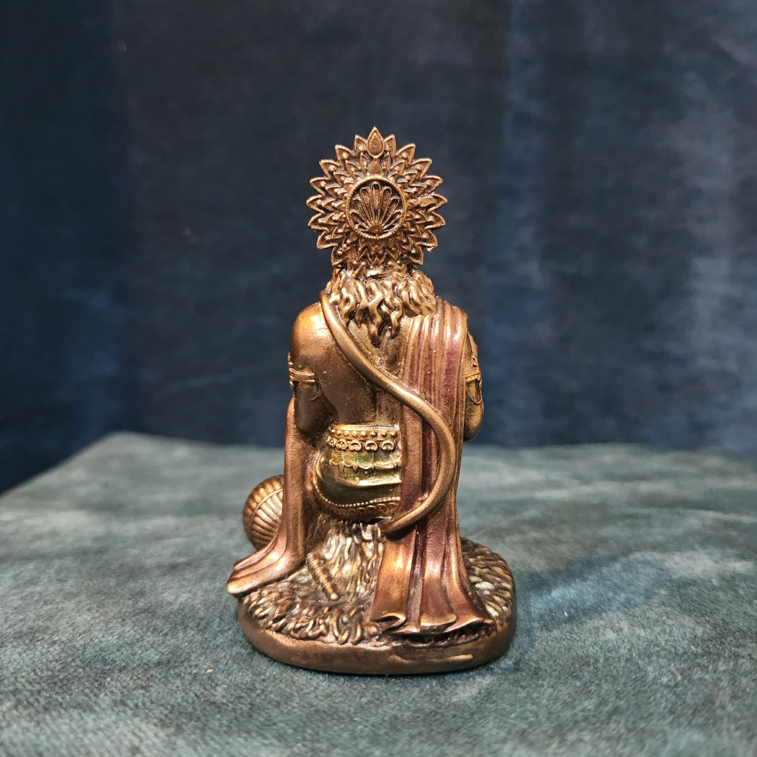 Lord Hanuman Statue 9 cm Bonded Bronze Cold Cast | Car Dashboard idea