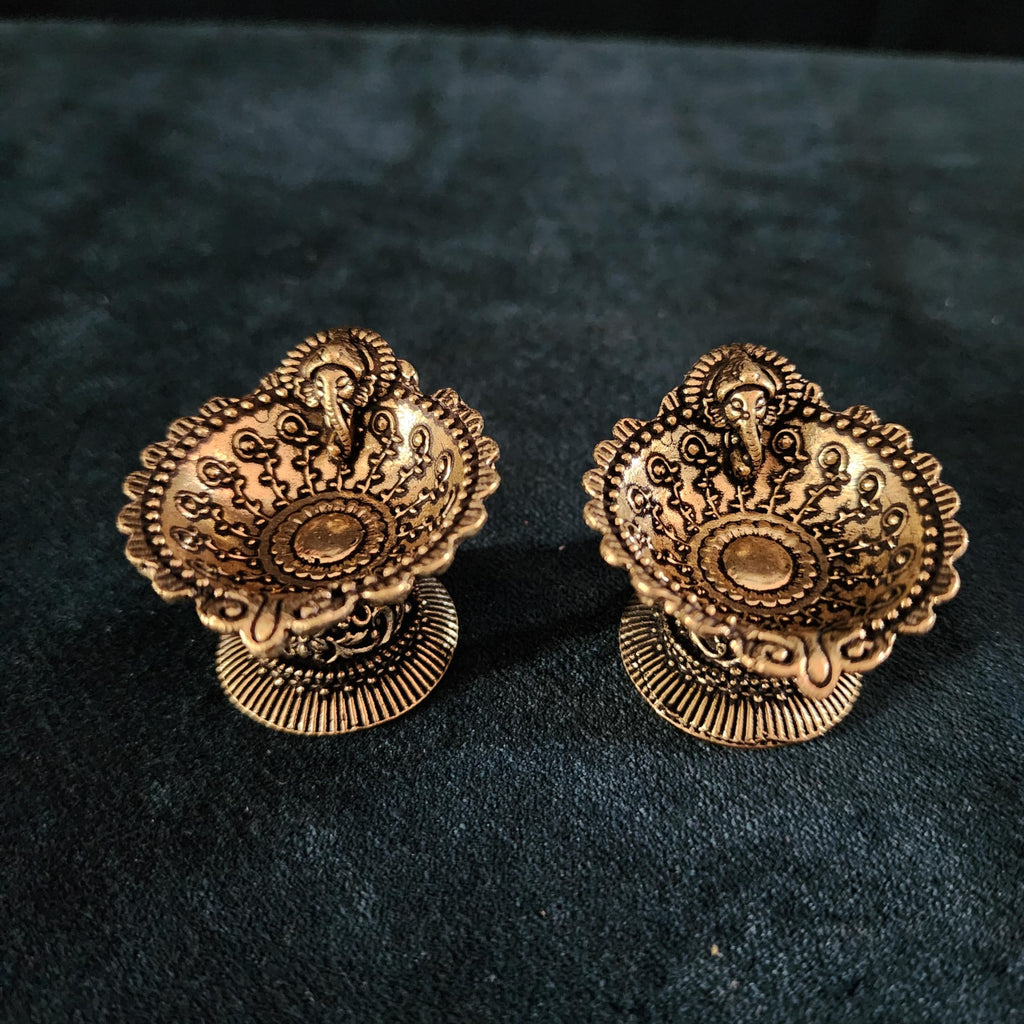 Premium Brass Ganesh Diya|1.2 Inch Small Deepak