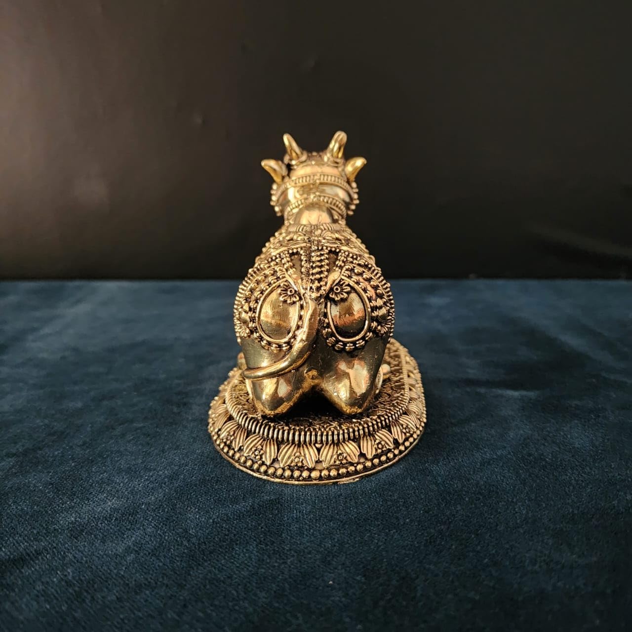 4 inch Nandi Statue Premium Brass