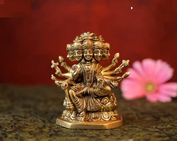 Brass Gayatri Statue