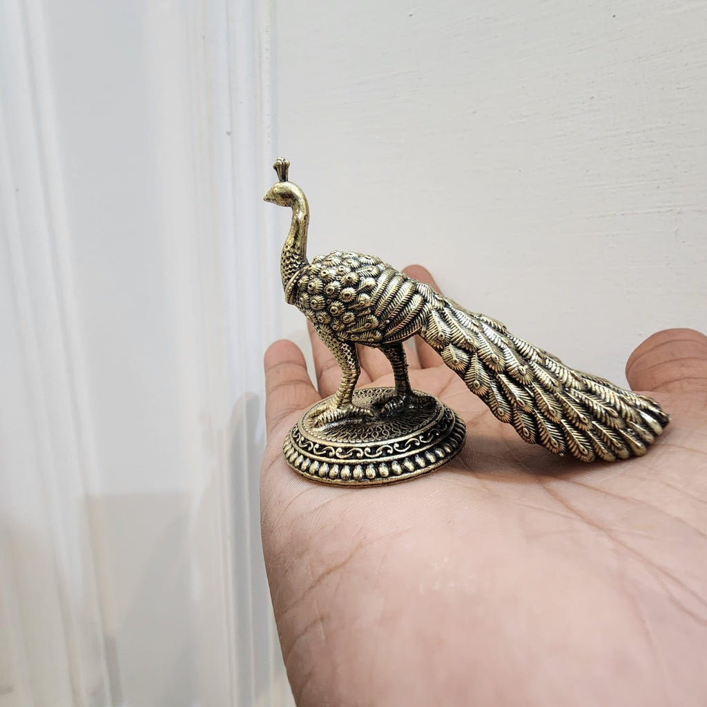 Premium Brass mini Peacock Idol | 2.5 INCH ( 41 gram )
