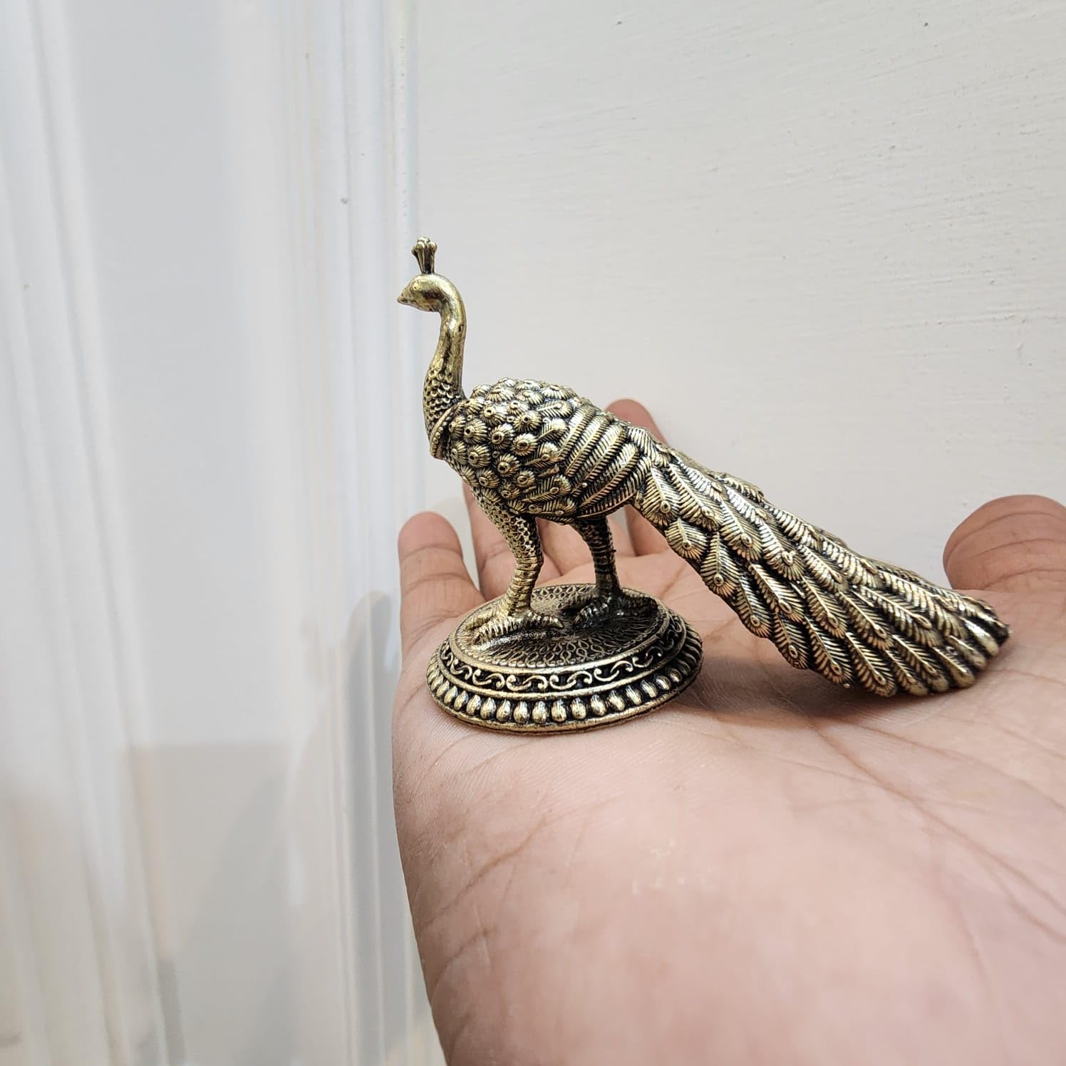 Premium Brass mini Peacock Idol | 2.5 INCH ( 41 gram )