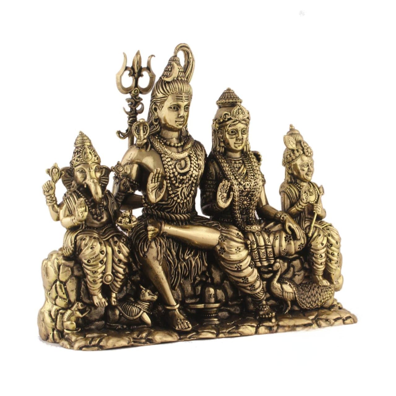 Premium Brass Shiv parivaar murti