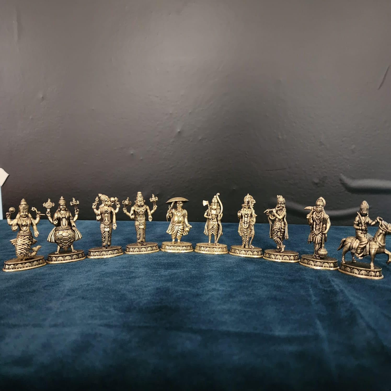  Premium Brass Lord Dashavatar of Lord Vishnu Handmade Statue