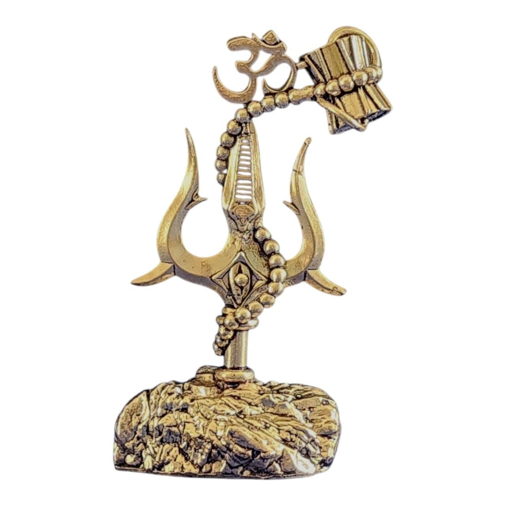 Shiva Trident with damru Idol 4 inch for car Dashboard Decor
