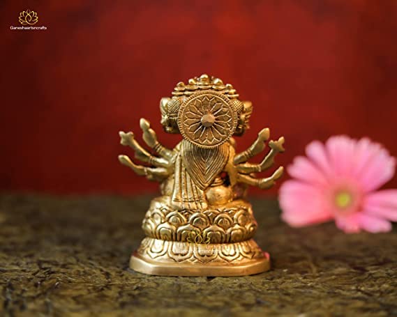 Brass Gayatri Statue