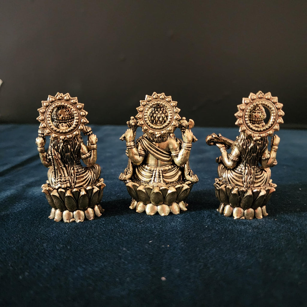 2.5 inch Laxmi Ganesh Saraswati Idol