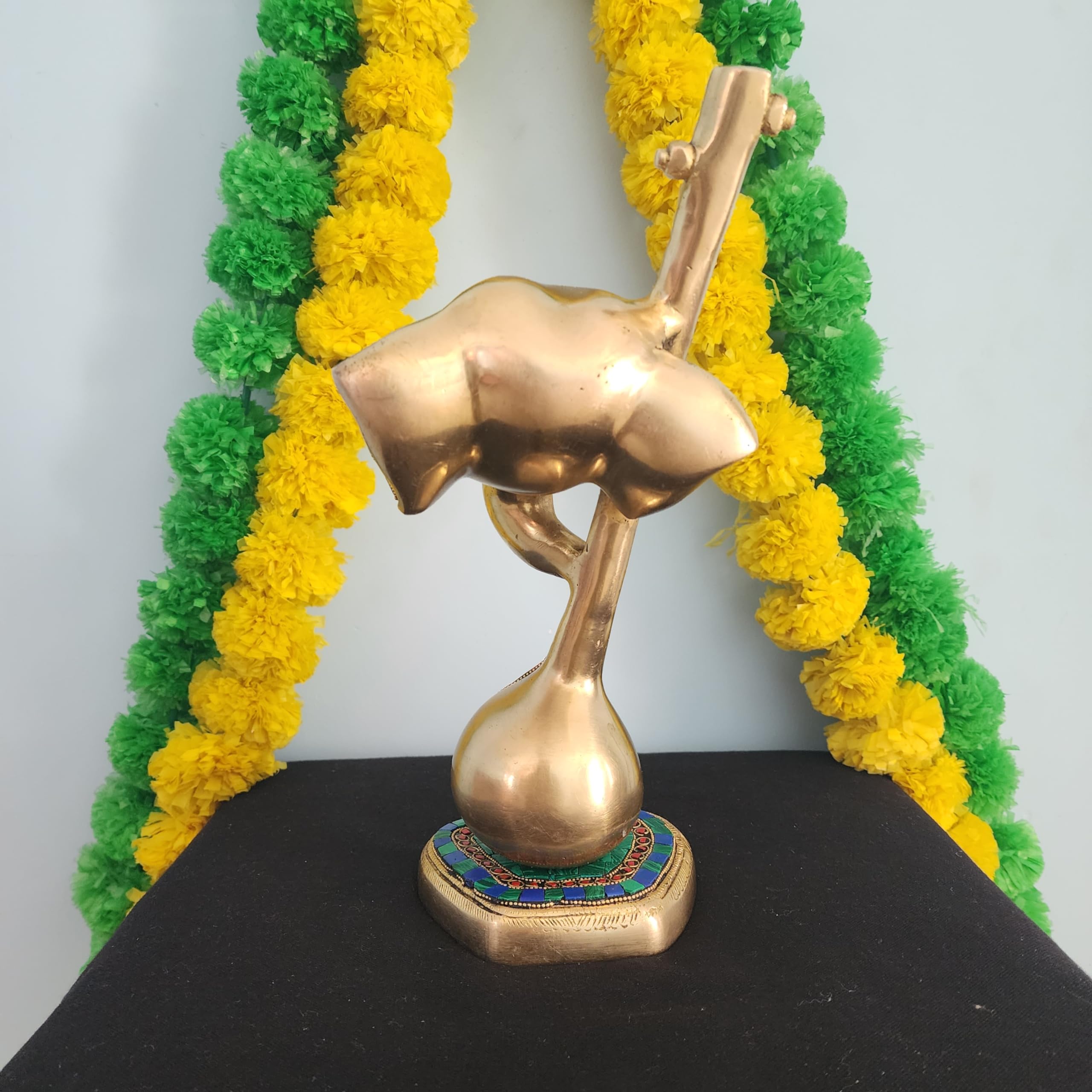  Lord Ganesh Statue 11.5 Inch Veena Ganesh Idol 