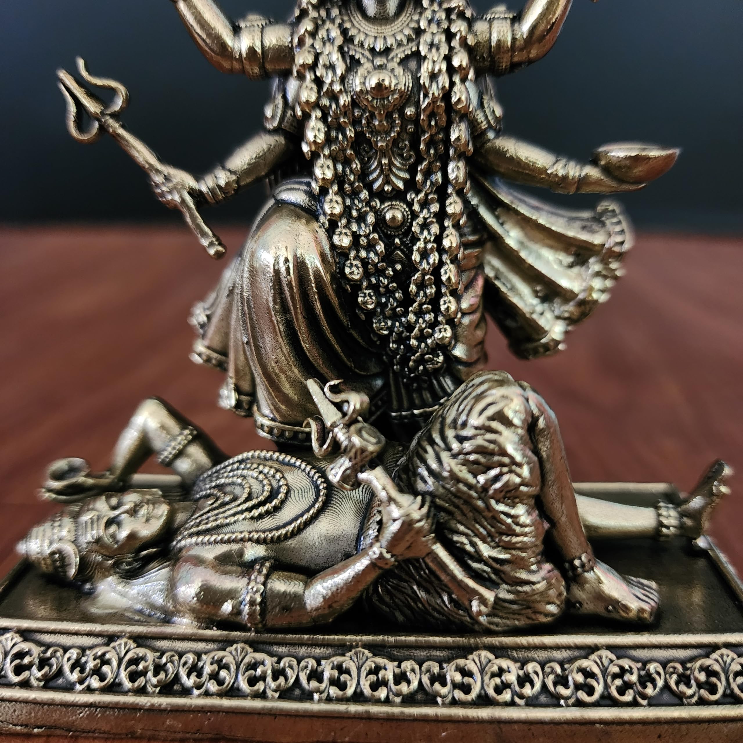 Goddess Brass Kali Idol Premium Brass 4 Inch Maa Kalika murti