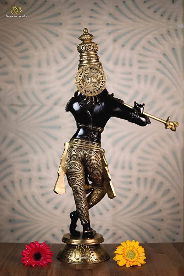 Lord Krishna Brass Statue