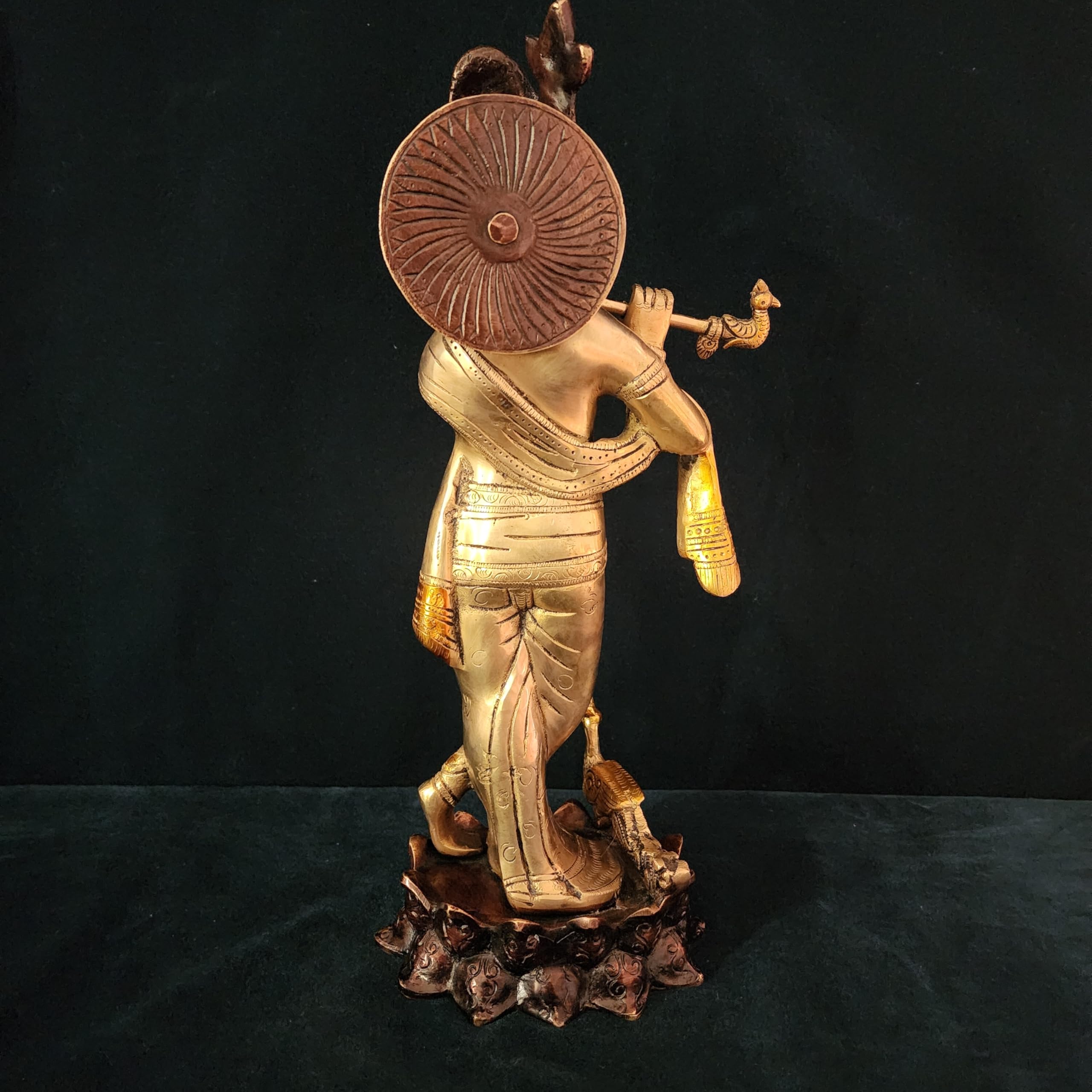 Lord Krishna Statue 16 inch Double Tone Finished