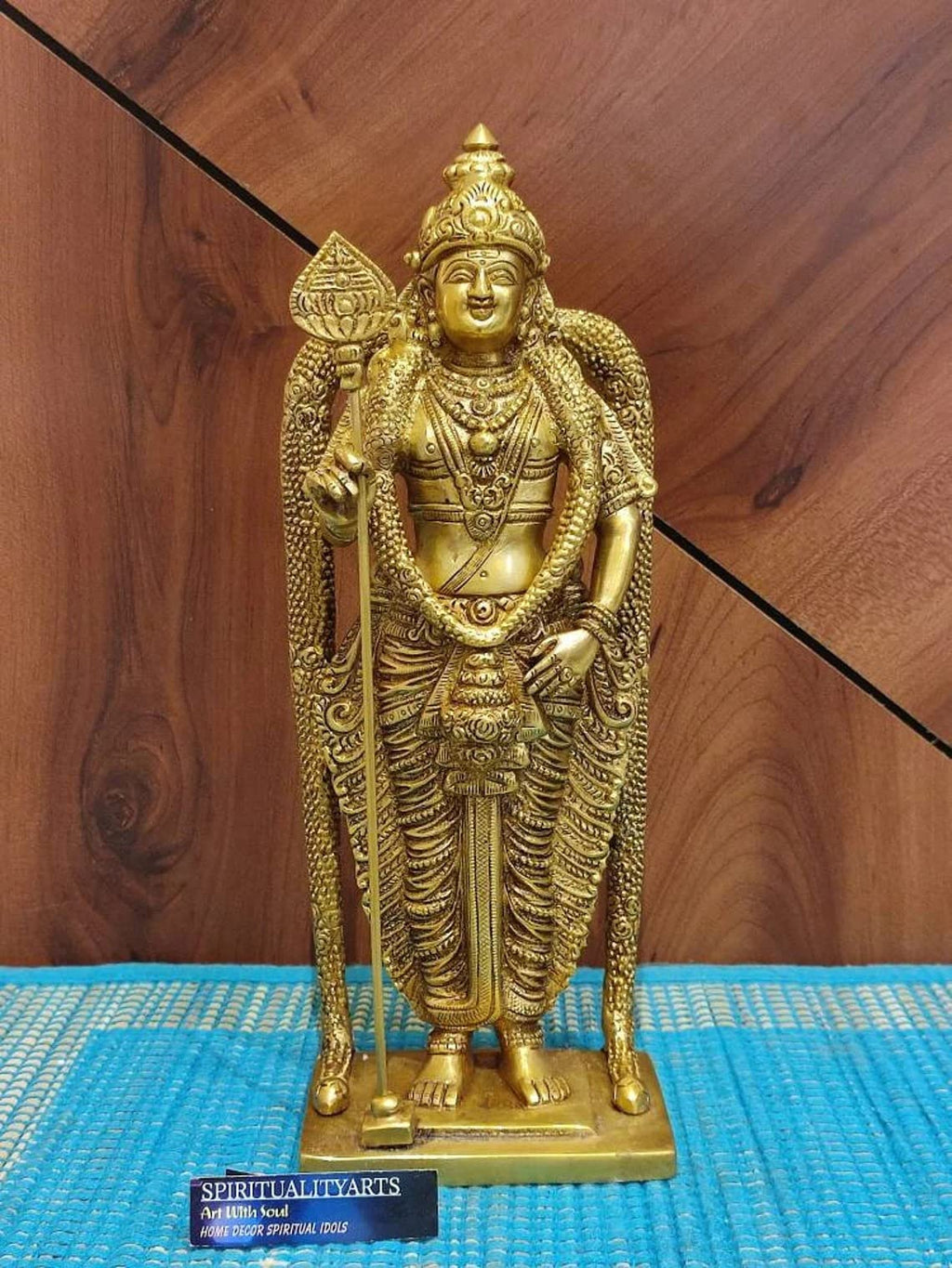 Lord brass Murugan Statue (44 CM) 1 feet approx
