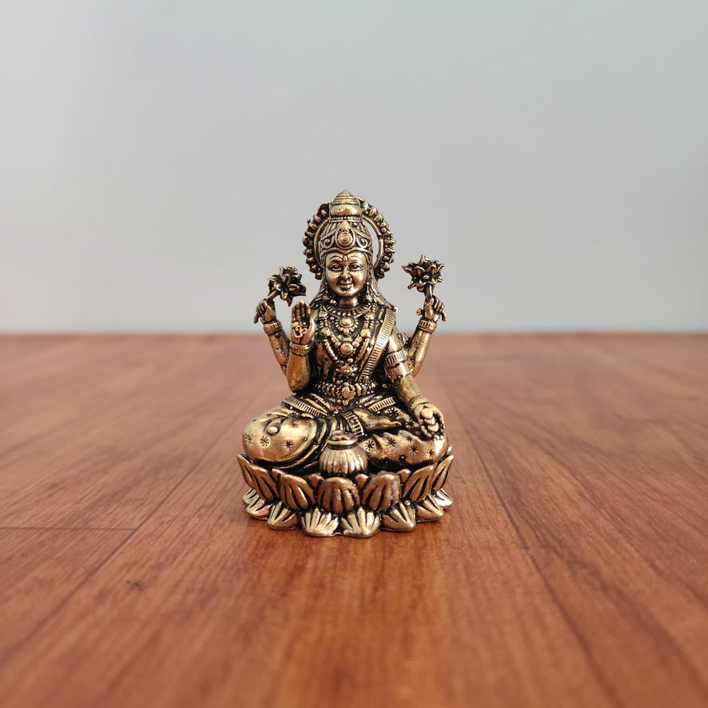 Small Divine Lord Ganesh Laxmi Statue