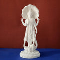 White Vishnu Idol Size 12 inch Narayan Vishnu Figurine Pack of 1