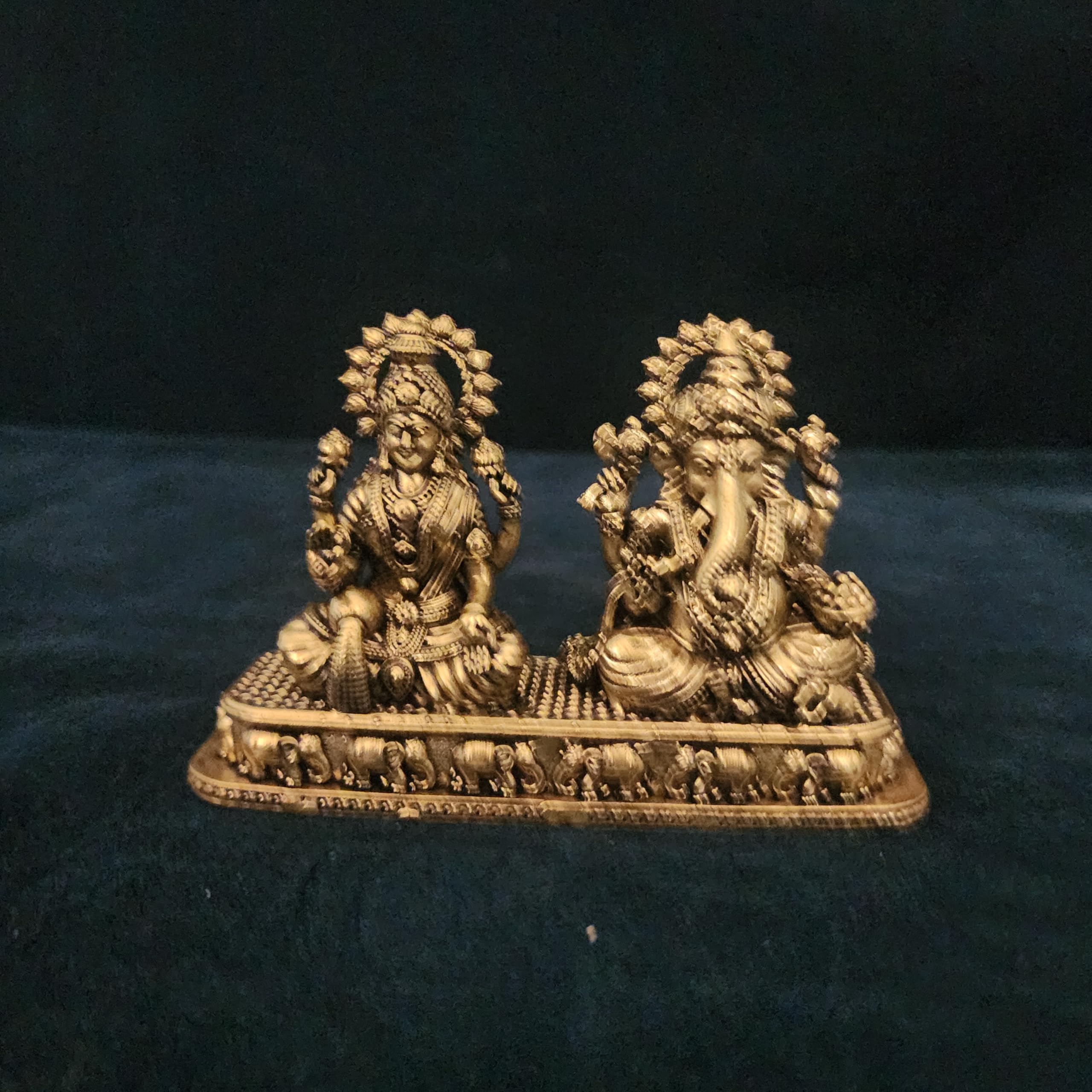 Small Divine Ganesh Laxmi JI WITH BASE STATUE