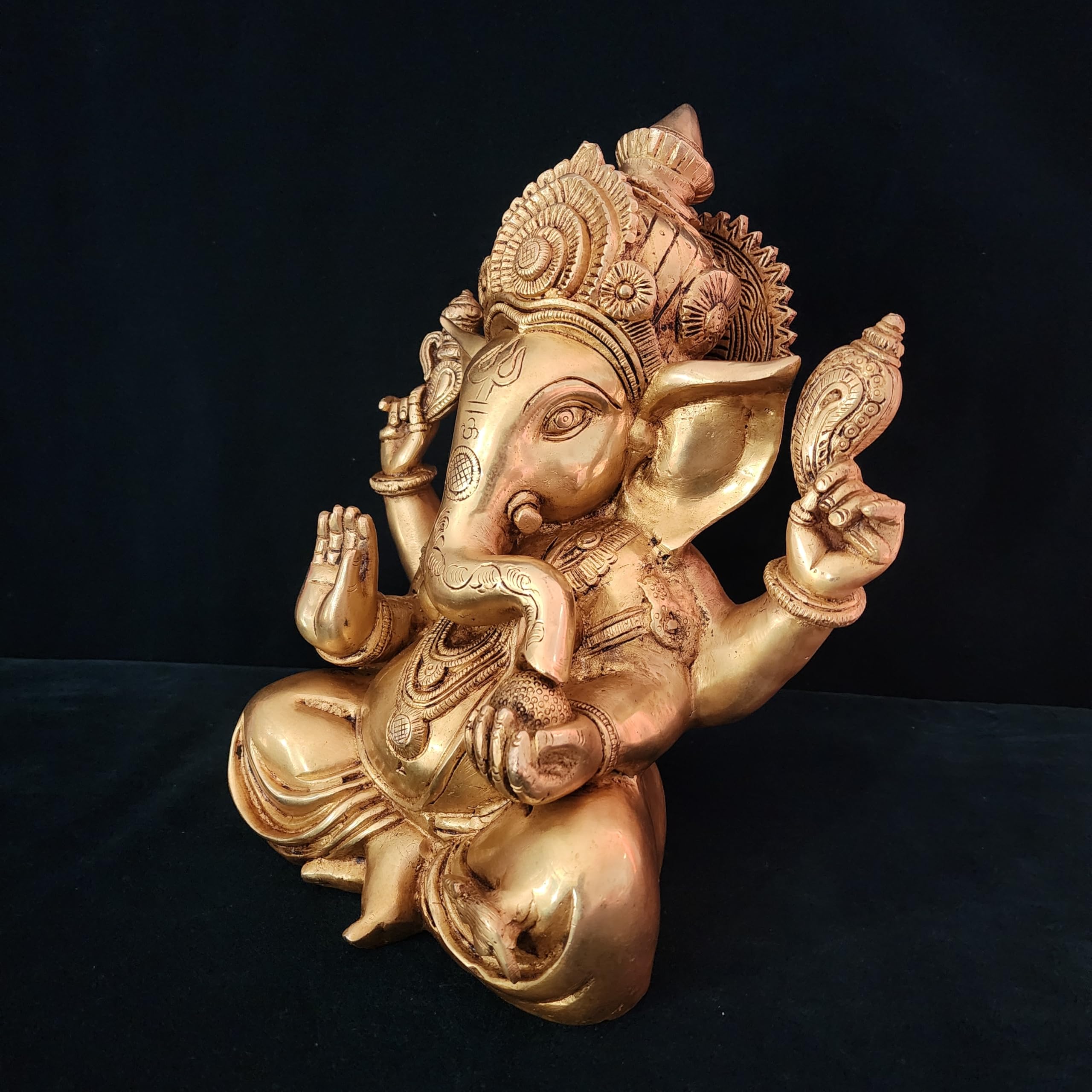 Ganesha 12 inch Brass statue