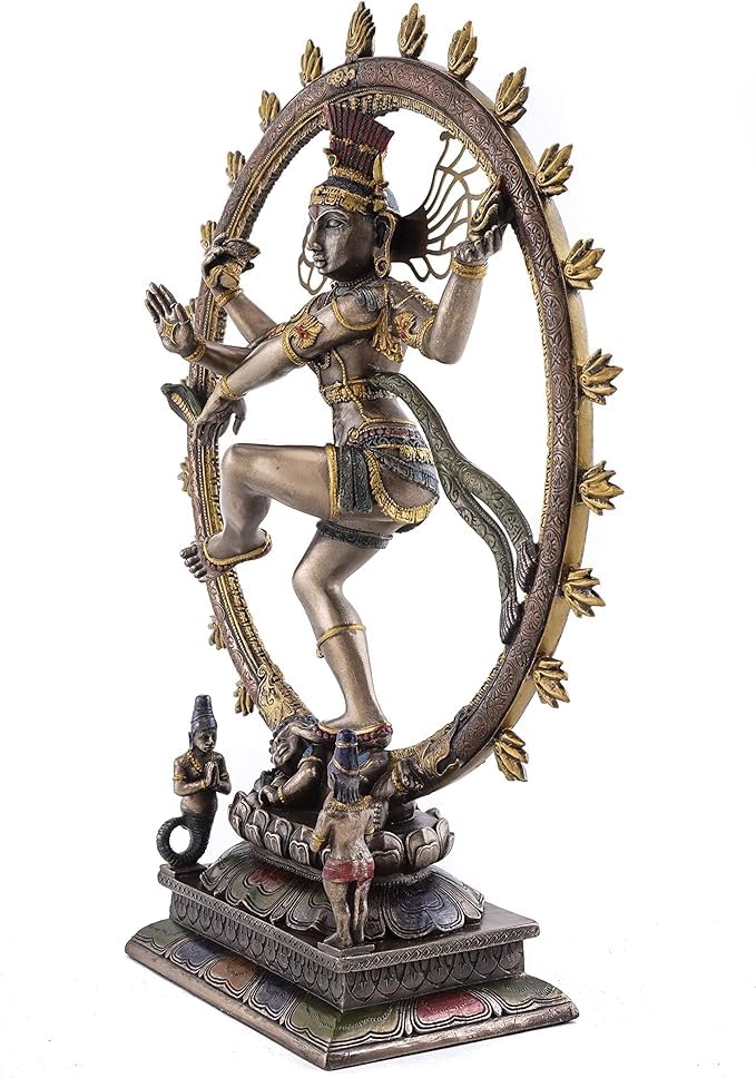 Lord Nataraja Statue 10 INCH Bronze Finished Dancing Shiva Idol