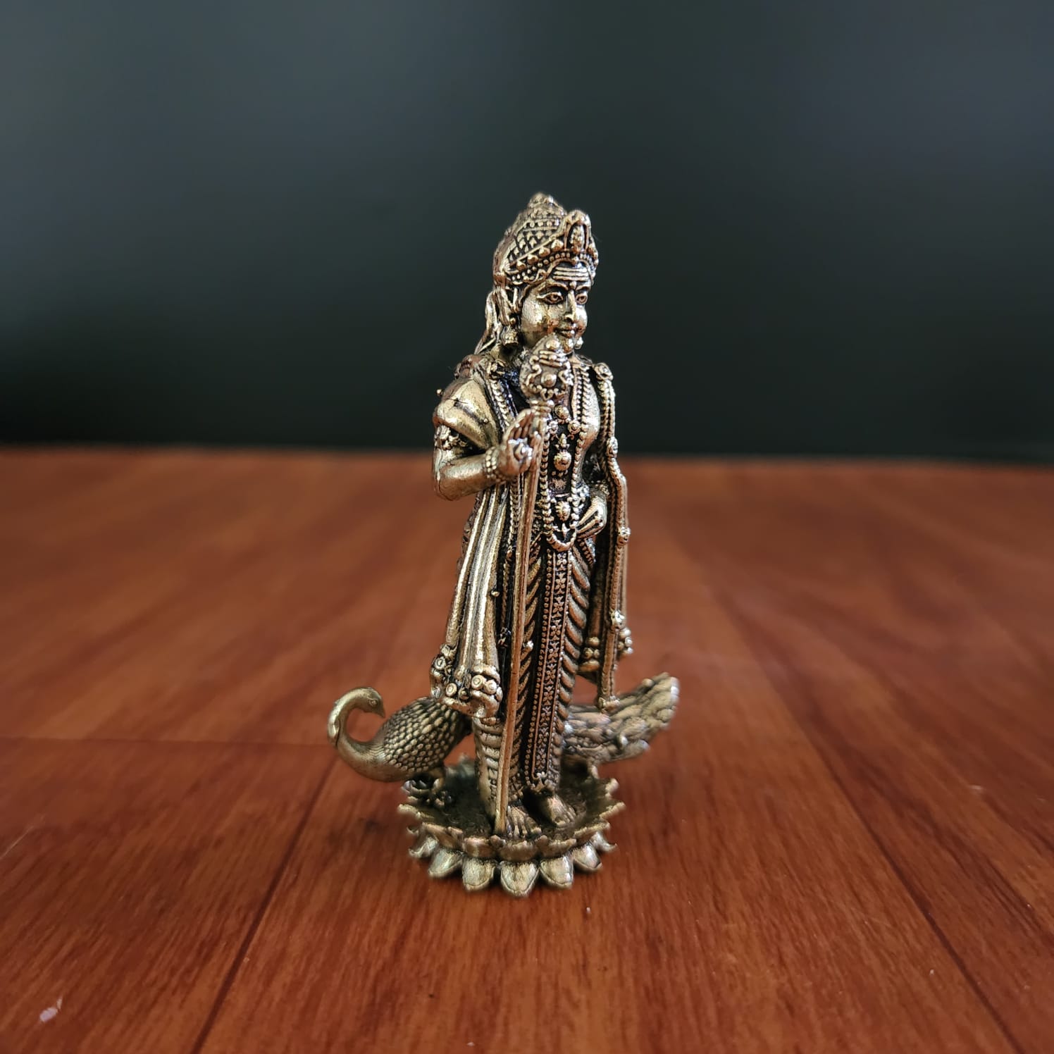 3 INCH MURAGAN STATUE PREMIUM BRASS FOR CAR DASHBOARD