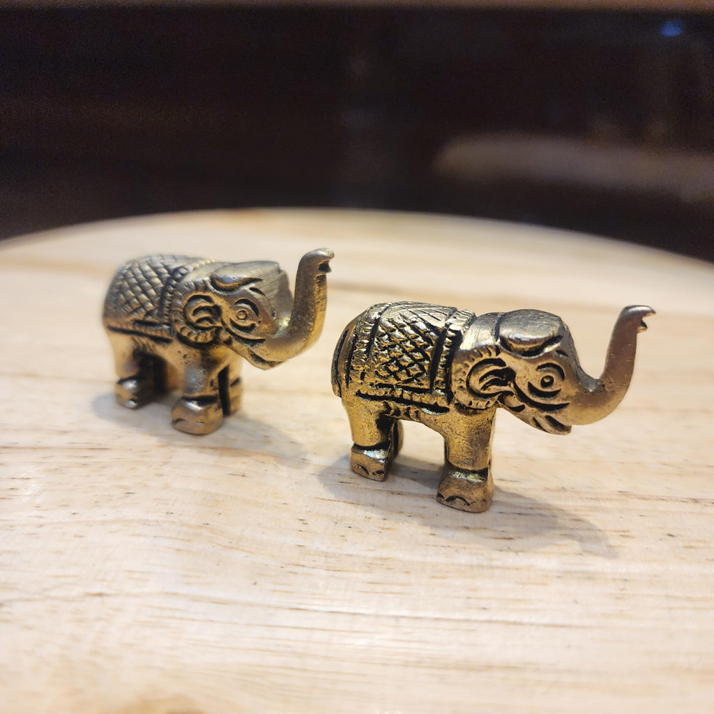 Pure Brass Elephant Set 1 INCH 1 Pair