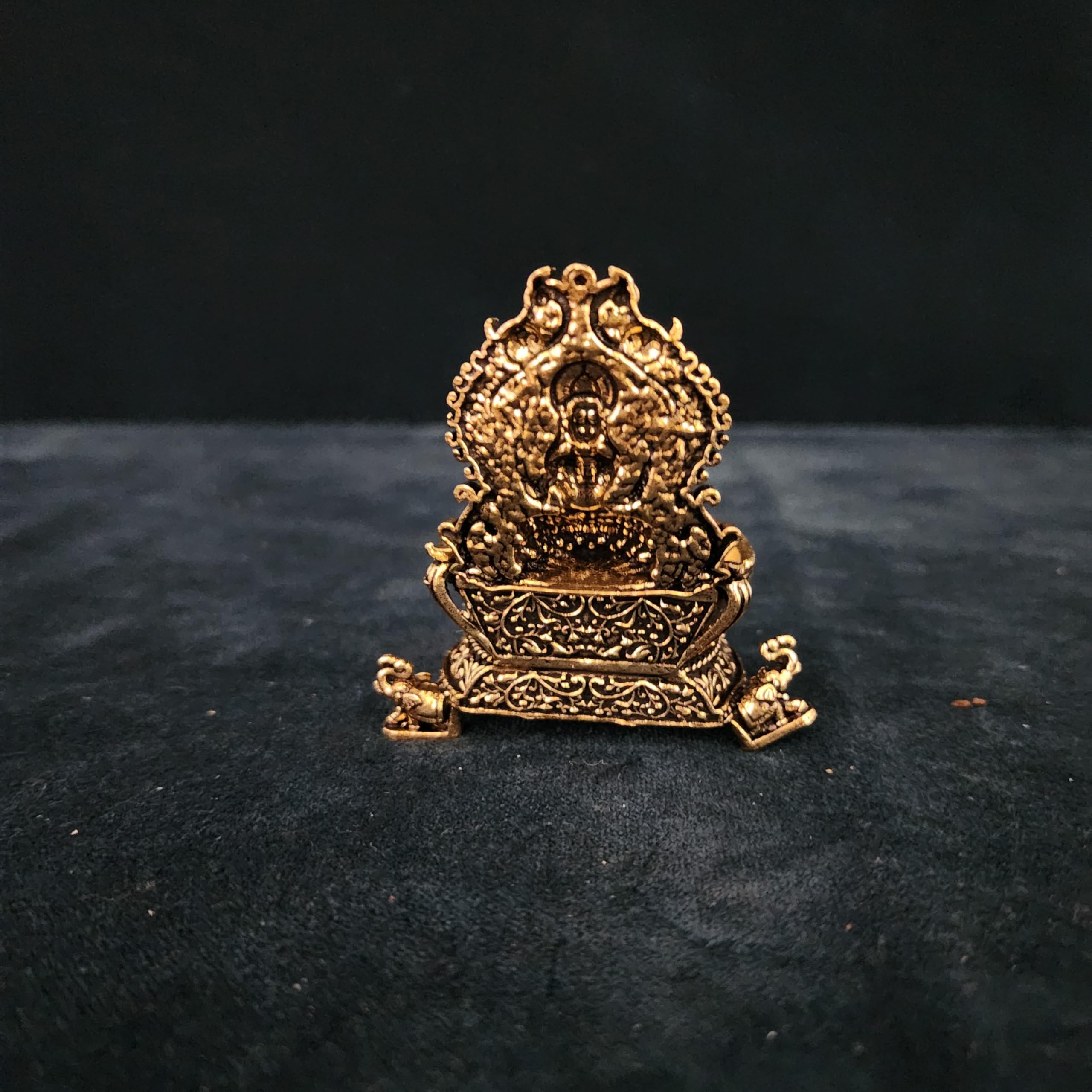 Handcrafted Premium Brass Laxmi maa Diya | 7 cm (100gram)