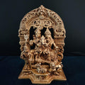 | 9 inch  Brass Shiva Family Idol |