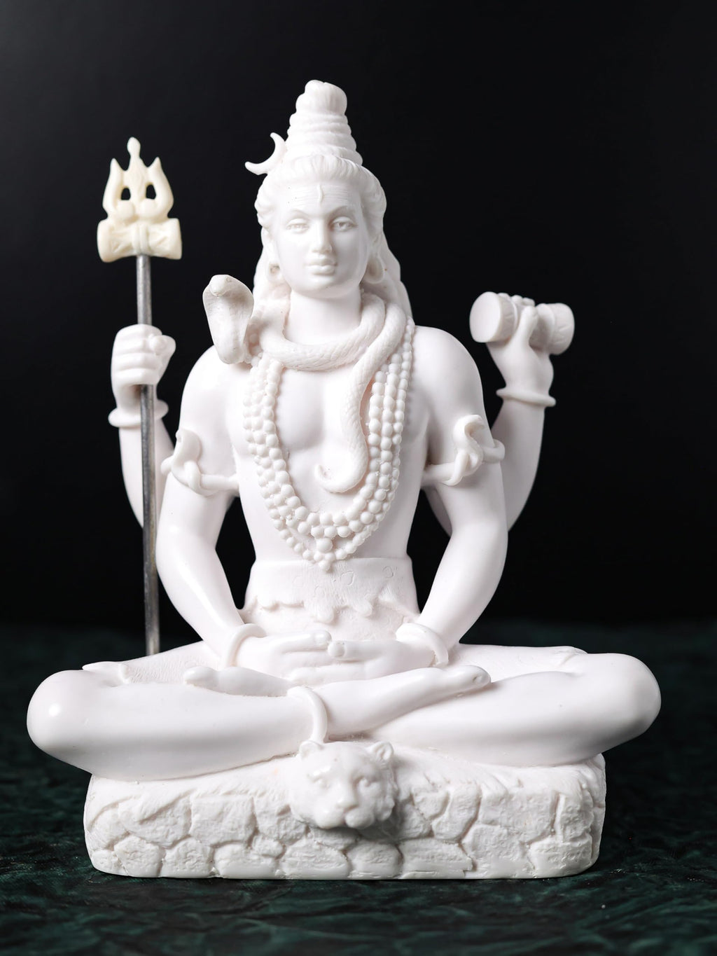 Lord Sitting Shiva Statue 21 cm Cultured Marble