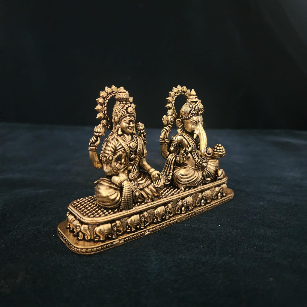 Small Divine Ganesh Laxmi JI WITH BASE STATUE