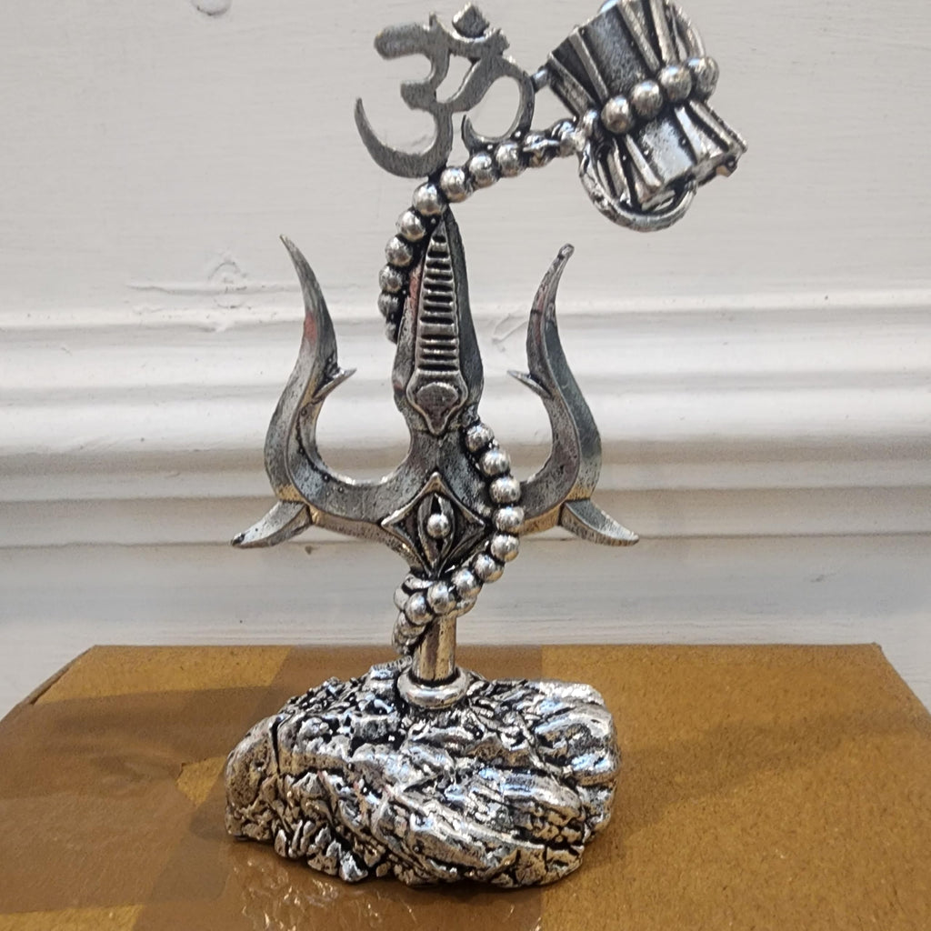 Shiva Trident with damru Idol 4 inch for car Dashboard Decor