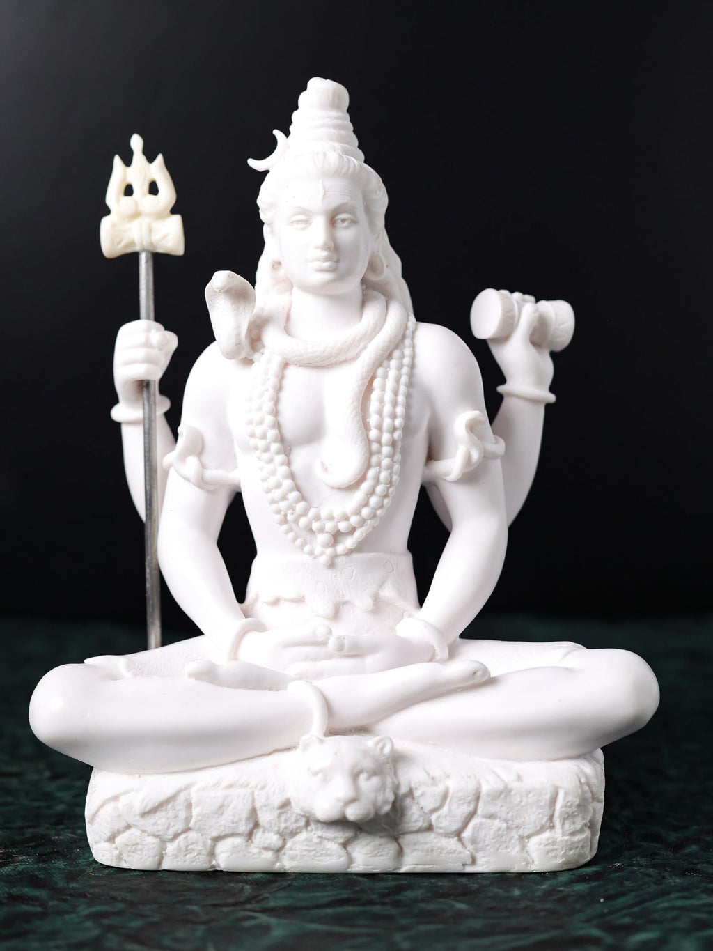 Lord Sitting Shiva Statue 21 cm Cultured Marble