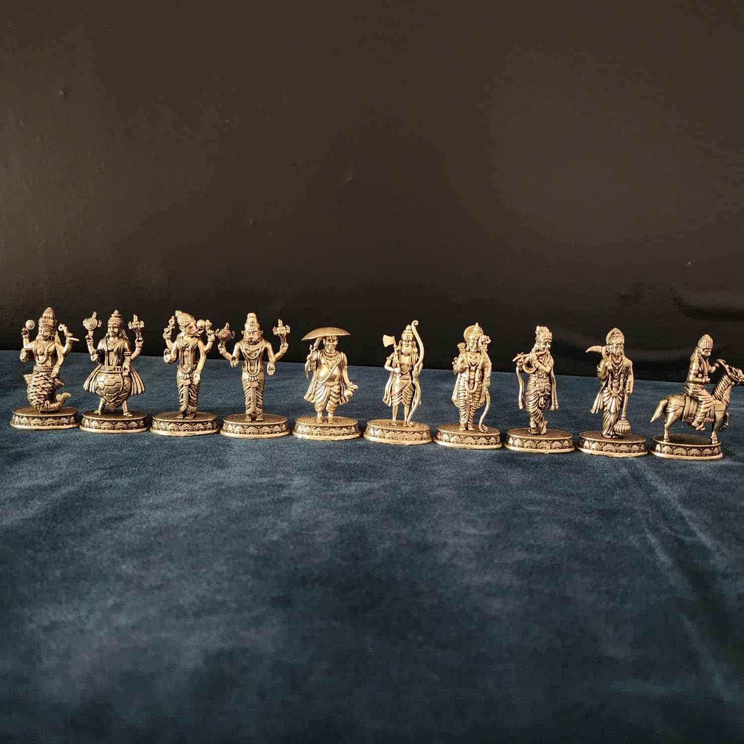  Premium Brass Lord Dashavatar of Lord Vishnu Handmade Statue