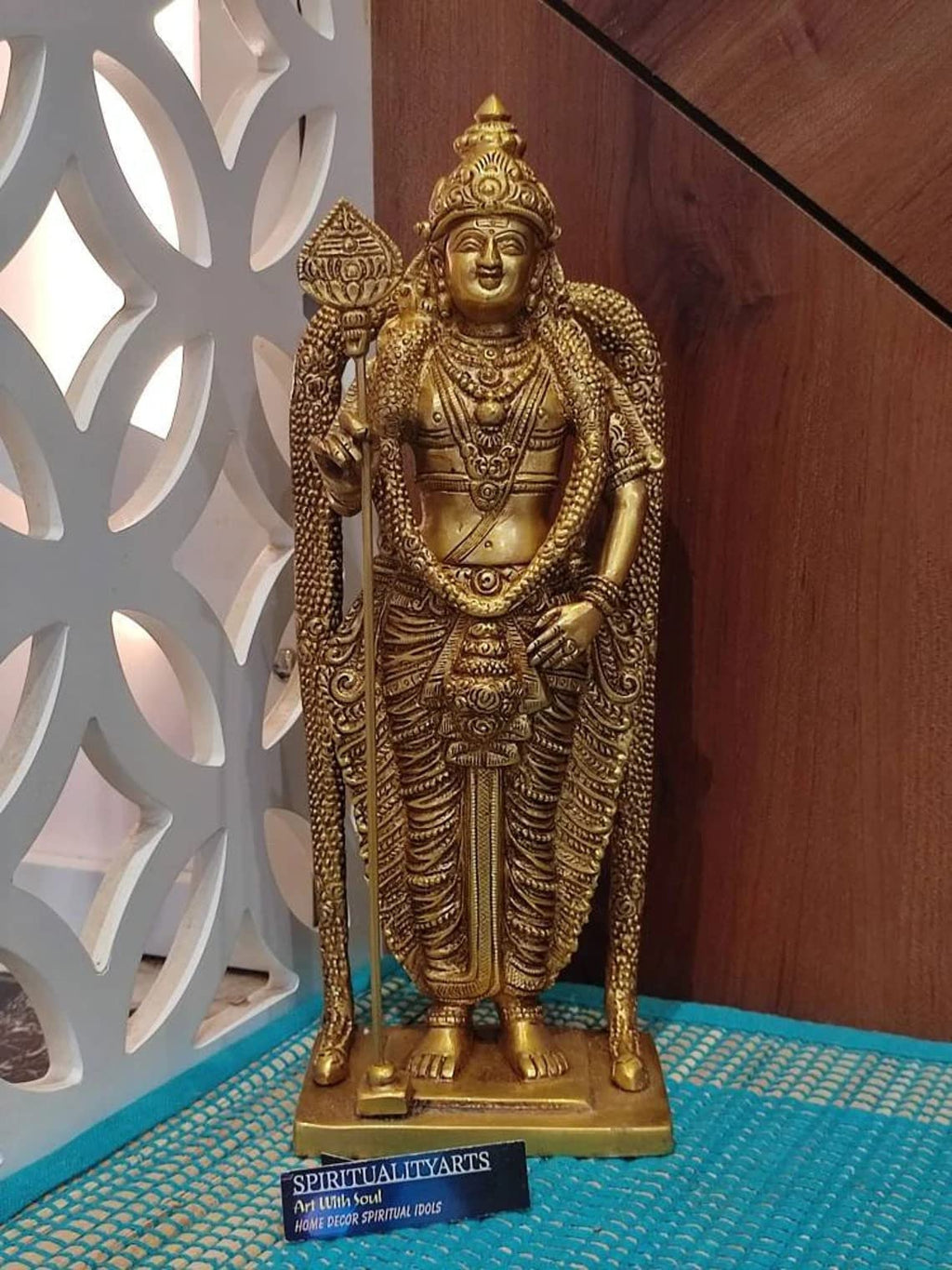 Lord brass Murugan Statue (44 CM) 1 feet approx