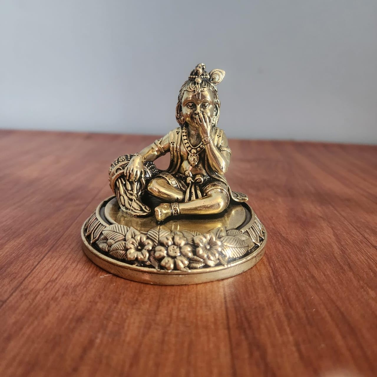 Krishna Statue Premium Brass 7.8 cm Bal Gopal Idol