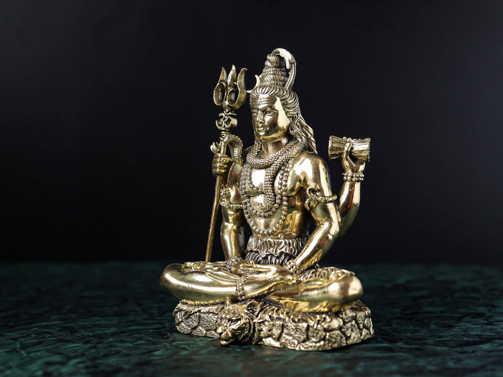 Premium Divine Shiva 2.5 inch / 3 / 4 / 6 / 7 Inch  inch Premium Brass