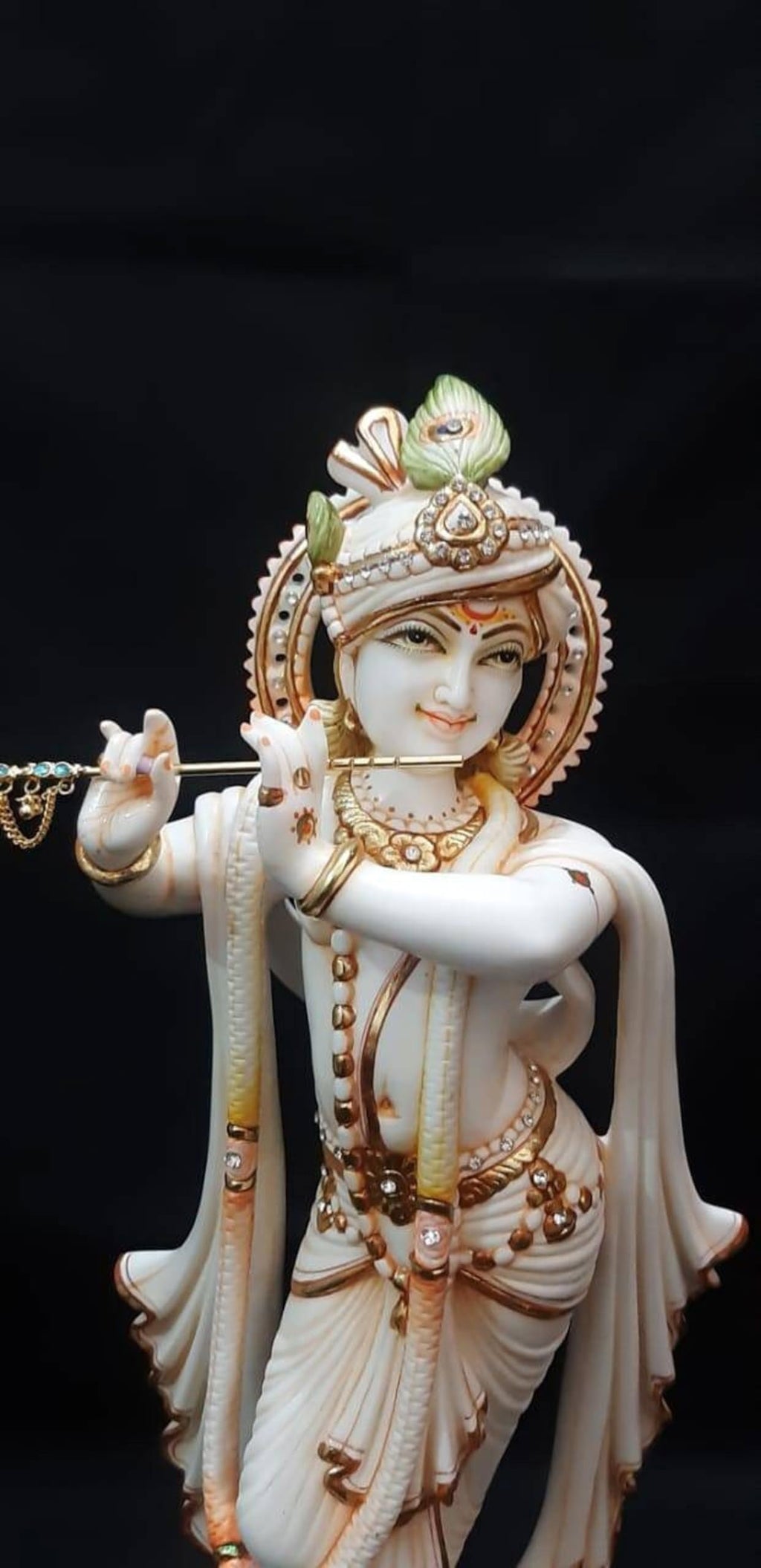 Lord Murli Manohar Krishna Ji Culture Marble Statue